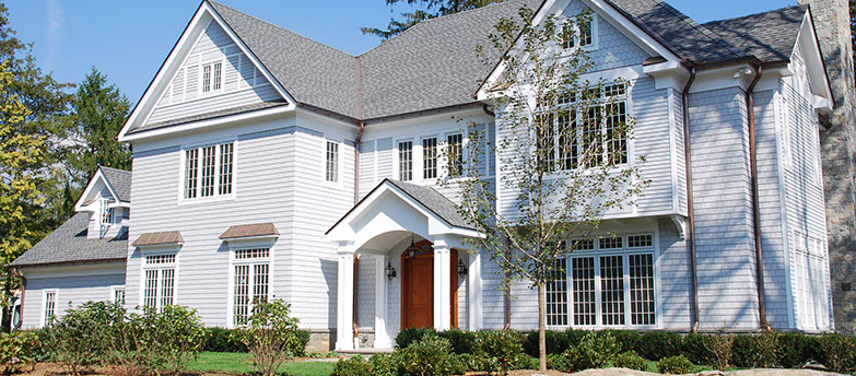 Architect's drawing of Raed Court Lot 1 customized home in Rye, New York.