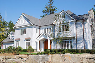 Architect's drawing of Raed Court Lot 1 customized home in Rye, New York.